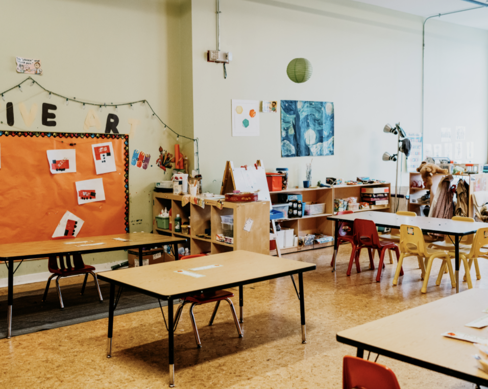 Photo of children drawing